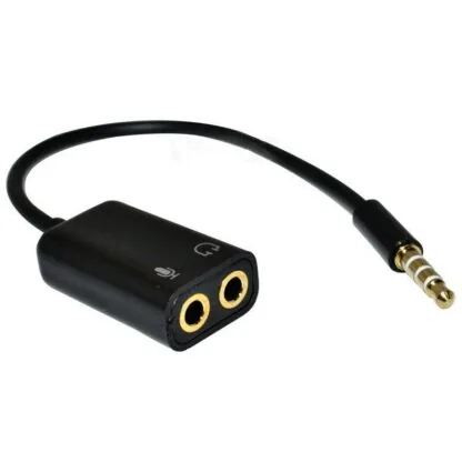 Technotech Audio Splitter Cable (Black ,White)