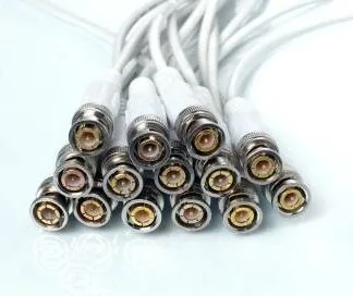 BNC CABLE WITH WIRE INDIAN *PACK OF 10*(WHITE)