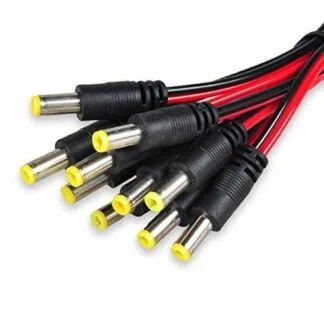 DC PIN WITH WIRE IMPORTED PACK OF 10 (RED, BLACK)