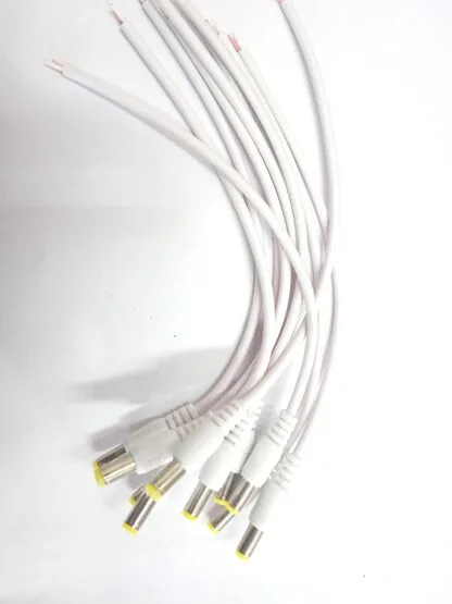 DC PIN WITH WIRE INDIAN PACK OF 10 (WHITE)