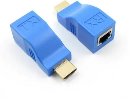 Technotech HDMI Extender 30mtr 4K HD 1080 3D HDMI Extender Over Single RJ45 Cat5e/6 Network Ethernet Adapter