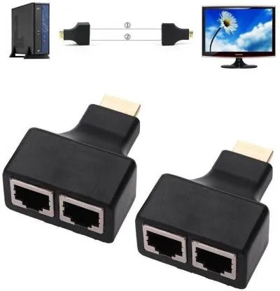 Technotech HDMI Extender Over Cat5e/Cat6 Cable Upto 30 Meters