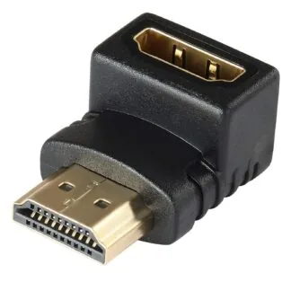 hdmi male to female l shape connector