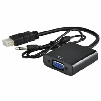 HDMI to VGA + Audio Converter Adapter (HDMI Male to VGA Female)