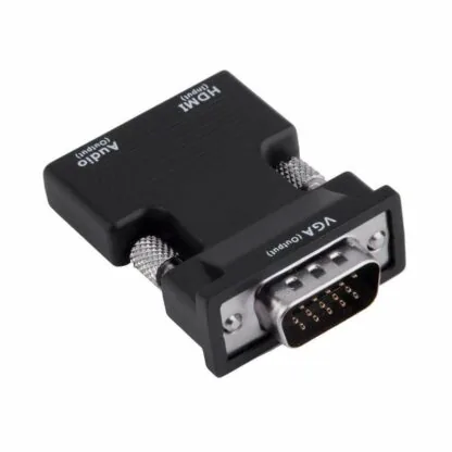 HDMI TO VGA CONVERTER WITH AUDIO (WHITE BOX)