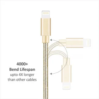 Technotech IPhone Dzst Nylon Cable (Golden)