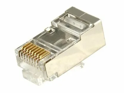 Technotech RJ45 Steel Connector Cat5/Cat6 (Pack Of 100)