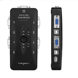 Technotech 4 Port USB KVM Switch – Powerful PC Sharing Solution