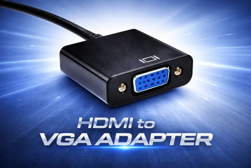 HDMI to VGA + Audio Converter Adapter (HDMI Male to VGA Female) Technotech Technologies