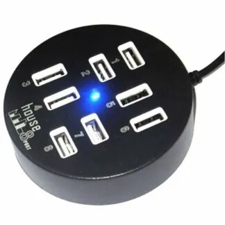 Technotech 8 Port USB 2.0 Round Portable Hub