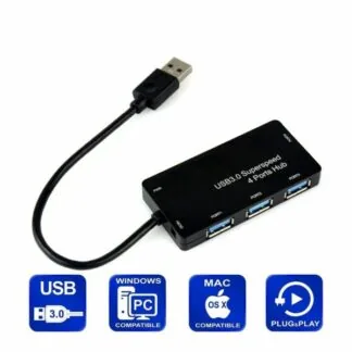 Technotech 4 Port USB 3.0 High-speed Slim Hub