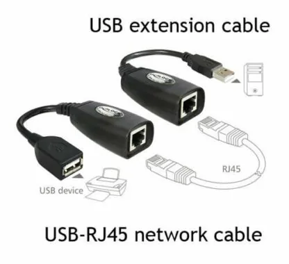Technotech USB RJ45 Extension USB to LAN Extender Up to 150 FT Length