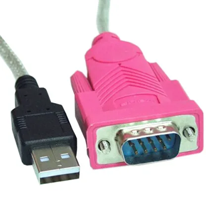 USB TO RS-232 SERIAL CABLE MALE ADAPTER (PINK HEAD)