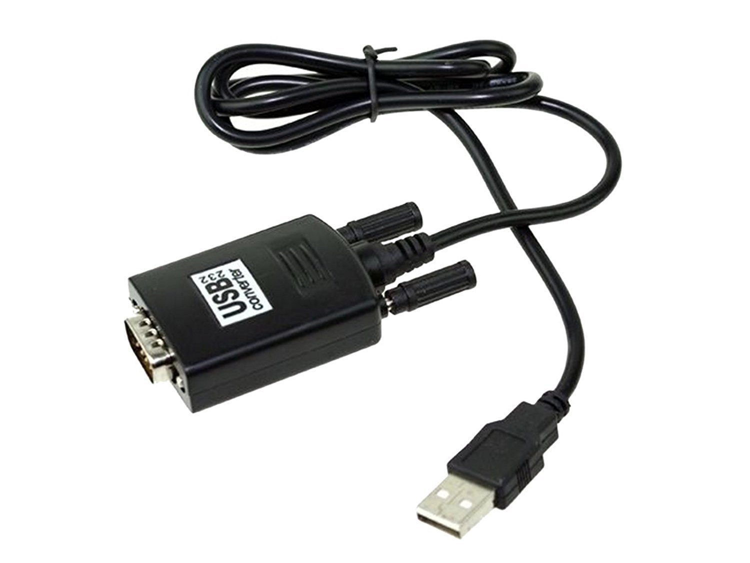 USB TO RS-232 SERIAL CABLE ADAPTER (Y105) (BLACK)