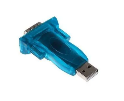 USB to RS-232 Serial DB9 Male Adapter Connector (Blue)