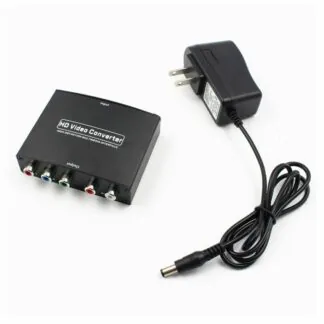 VGA to HDMI Converter with R/L Stereo (Metal Black) – 1080P High-Quality Video & Audio Converter