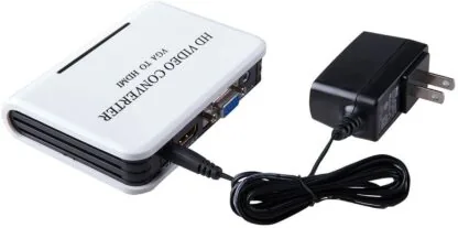 VGA TO HDMI HD VIDEO CONVERTER (PLASTIC WHITE)