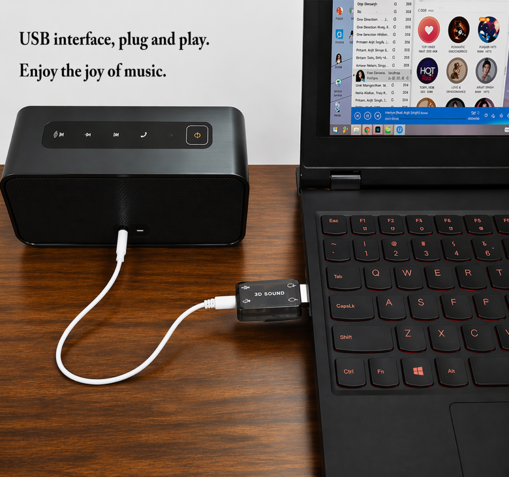 Technotech 5.1 USB Sound Card with Mic & Headphone Jack Technotech Technologies