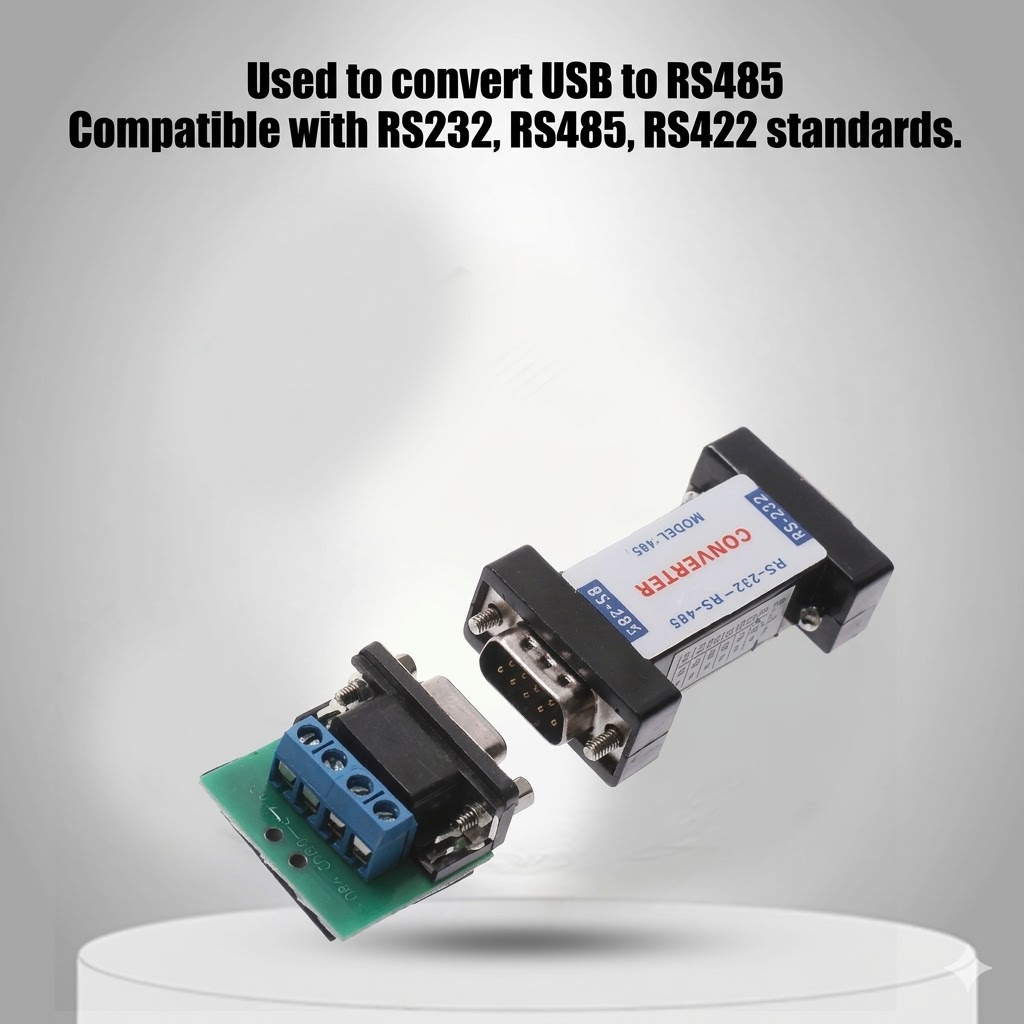 9 PIN MINI-SIZE RS232 TO RS485 COMMUNICATION DATA CONVERTER ADAPTER Technotech Technologies