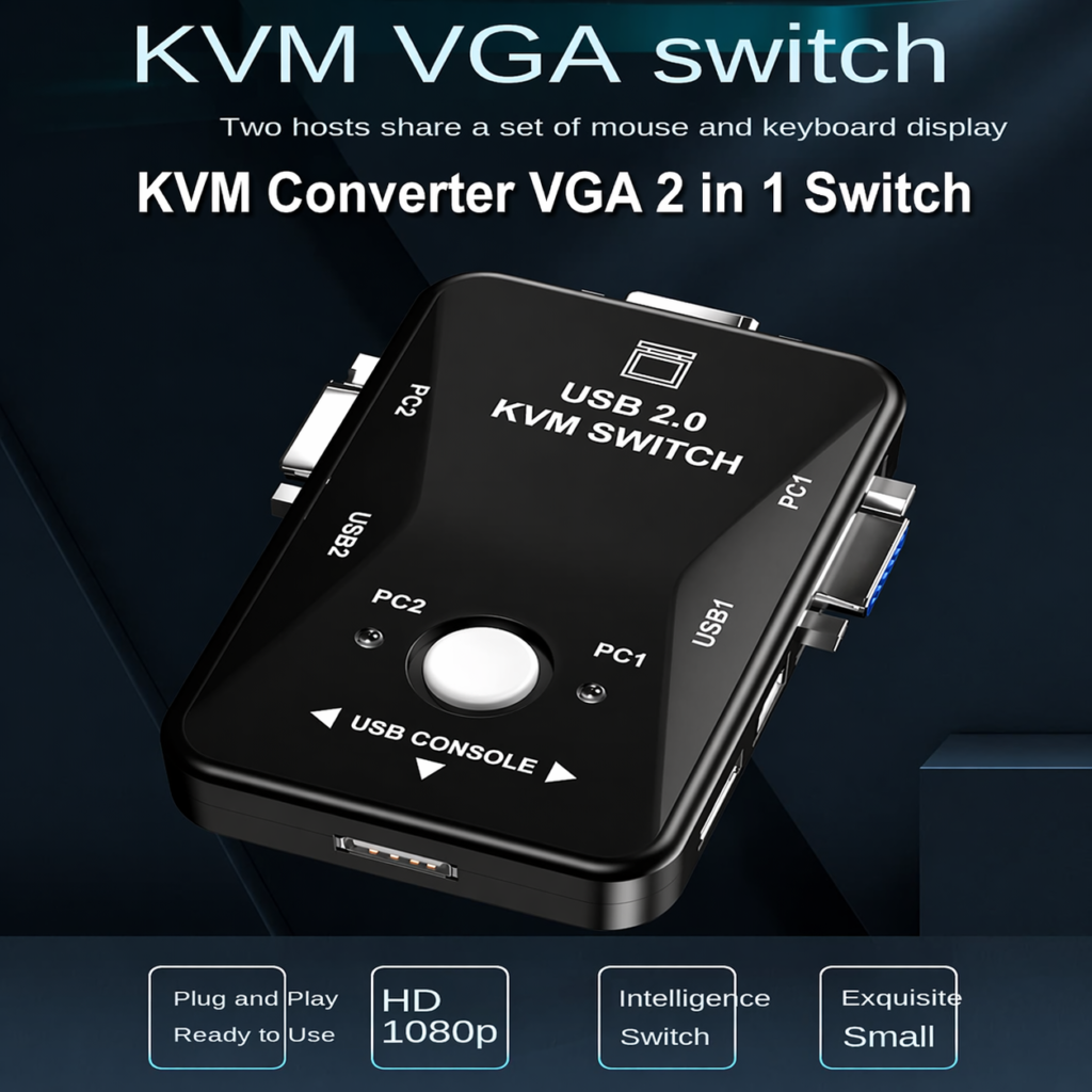 Technotech KVM Switch 2 Port (USB) Technotech Technologies