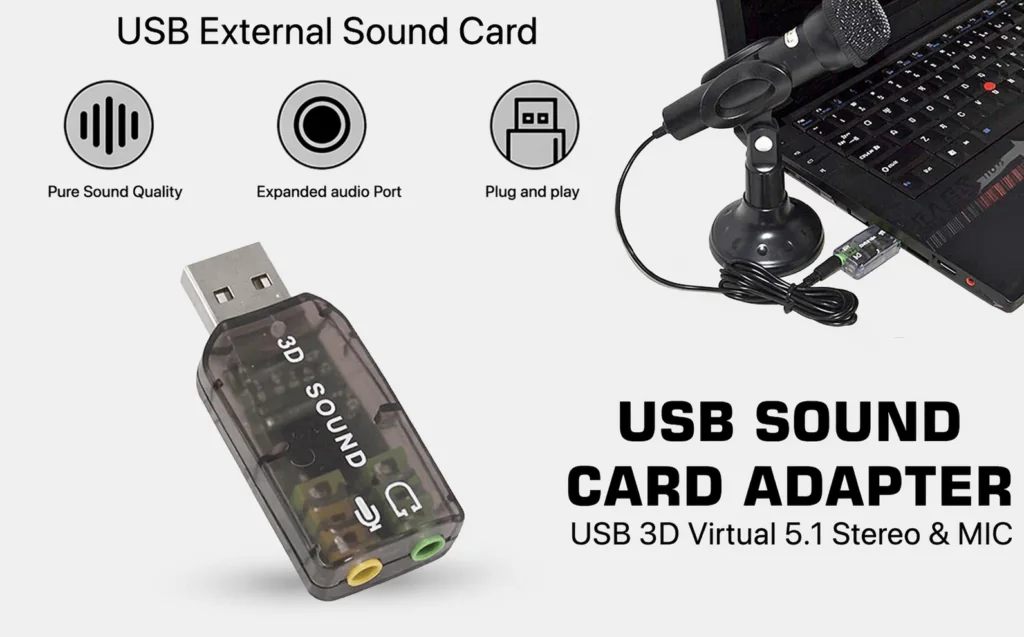 Technotech 5.1 USB Sound Card with Mic & Headphone Jack Technotech Technologies