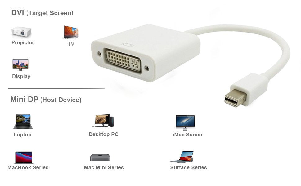 MINI DP To DVI CONVERTER (24+5) Technotech Technologies