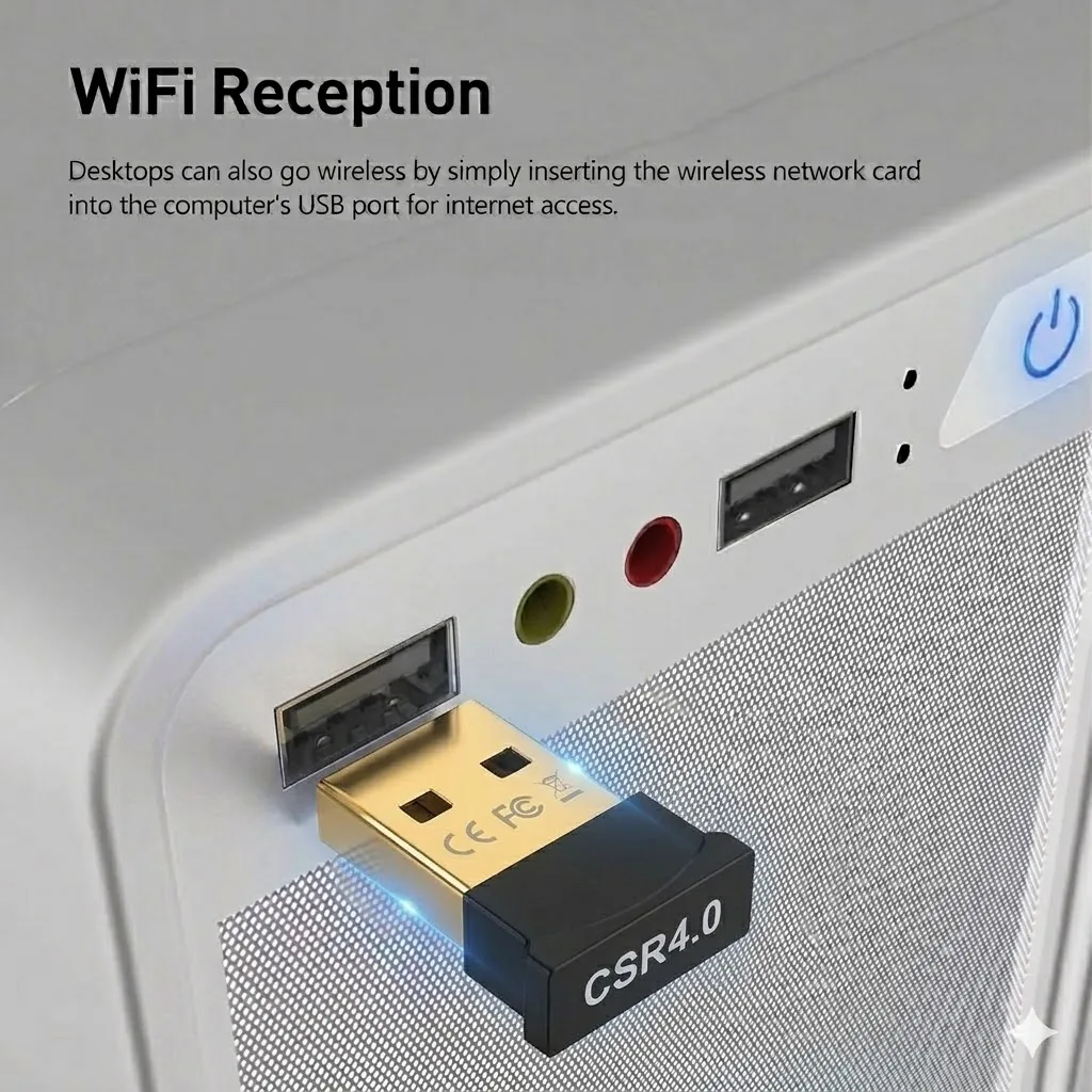 Technotech Bluetooth 4.0 USB Adapter (20–50m) Wireless Dongle Technotech Technologies