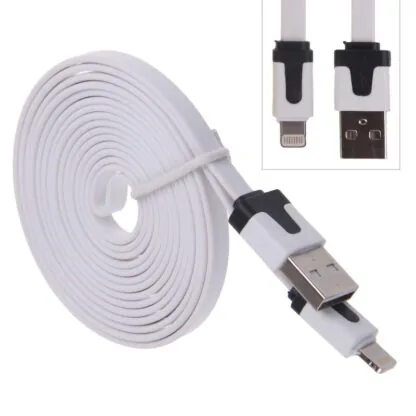 Technotech Iphone Flat Data Cable 1.5m (Multicolor)