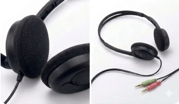 Technotech HC-200C Wired Over the Ear Headphone (With mic Yes, Black) Technotech Technologies