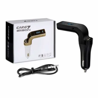 Technotech Car G7 LCD Bluetooth Car Charger with in Built Mic