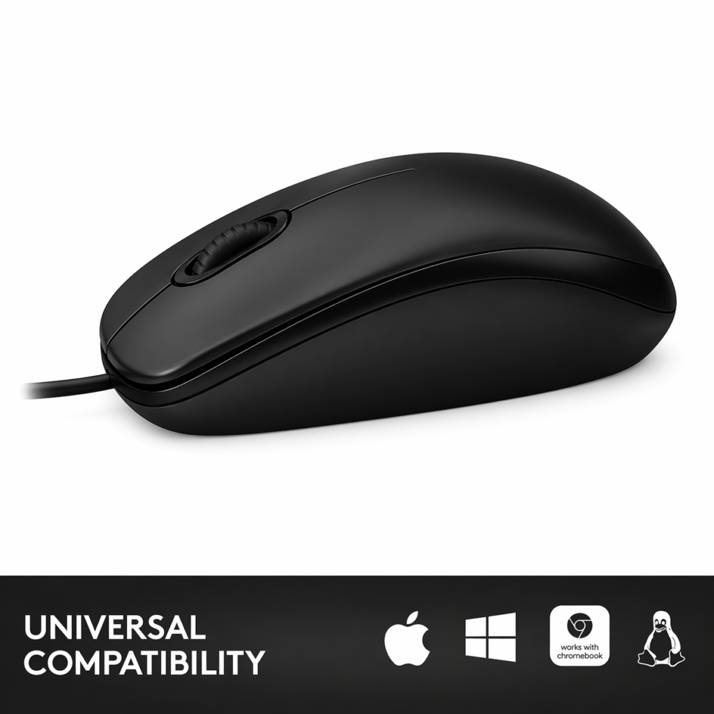 Technotech Wired Optical Mouse 1000 Dpi (M90, Black) Technotech Technologies