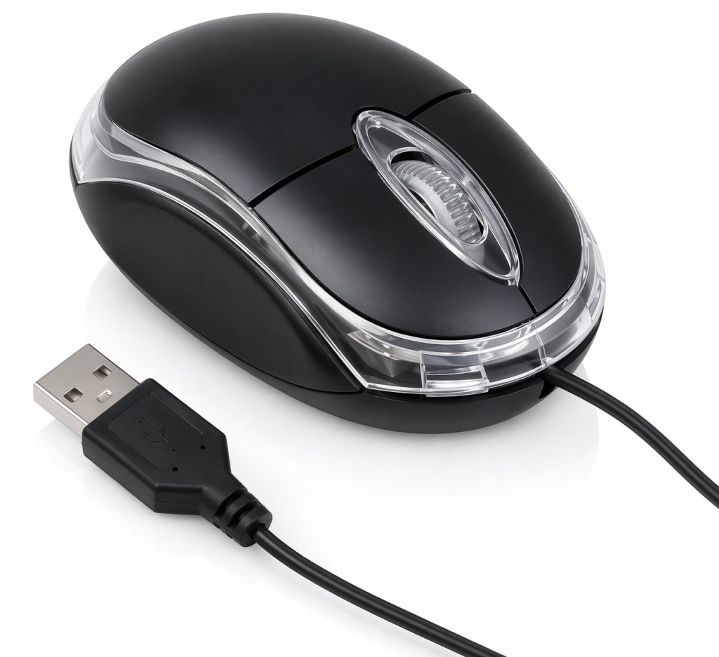 Technotech PS/2 Mini Wired Optical Mouse (TT-01B, Black) Technotech Technologies