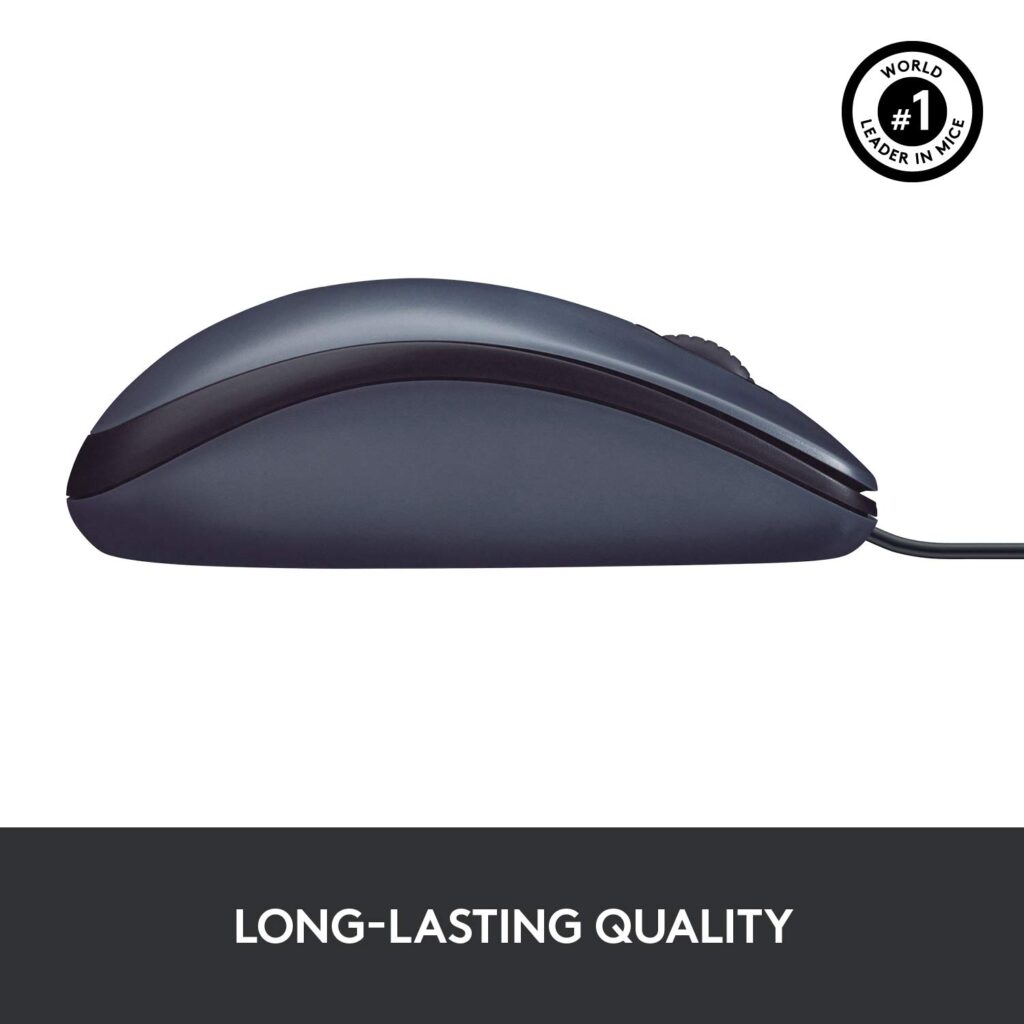 Logitech M90 Wired Optical Mouse 1000Dpi (Chinese Ver., Black) Technotech Technologies