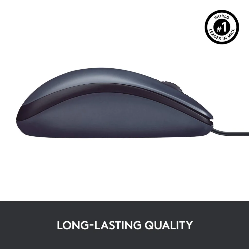 Logitech M90 Wired Optical Mouse 1000Dpi (Chinese Ver., Black) Technotech Technologies