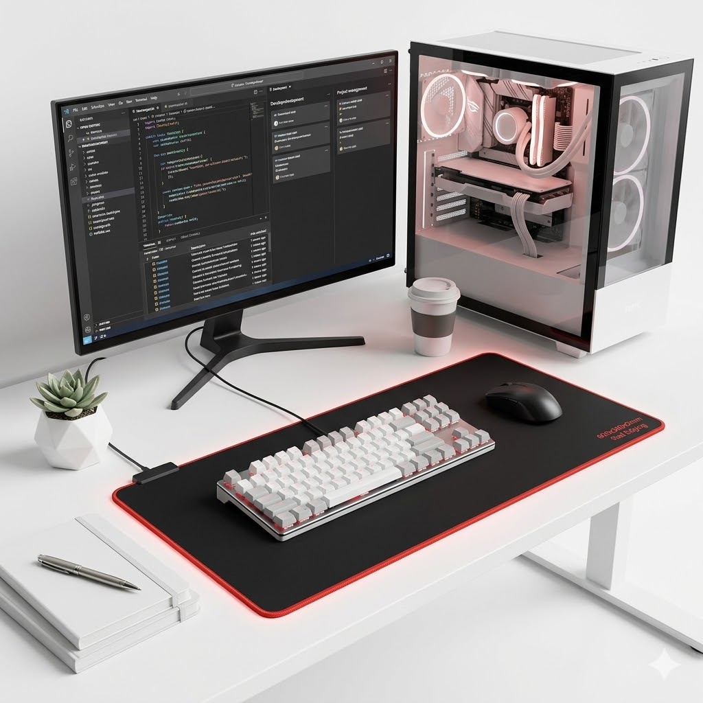 Technotech XXL Speed Mouse Pad – Red (600x300mm) Technotech Technologies