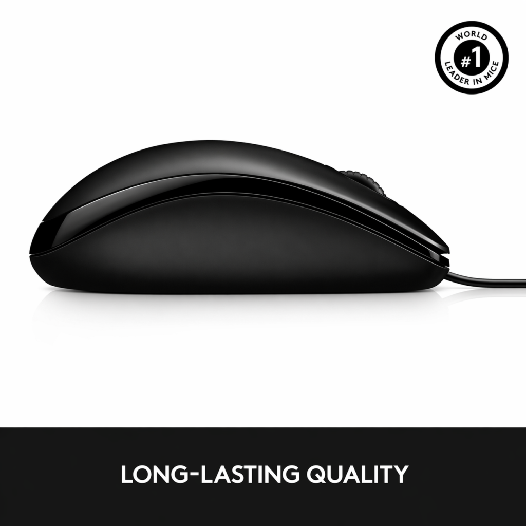 Technotech Wired Optical Mouse 1000 Dpi (M90, Black) Technotech Technologies