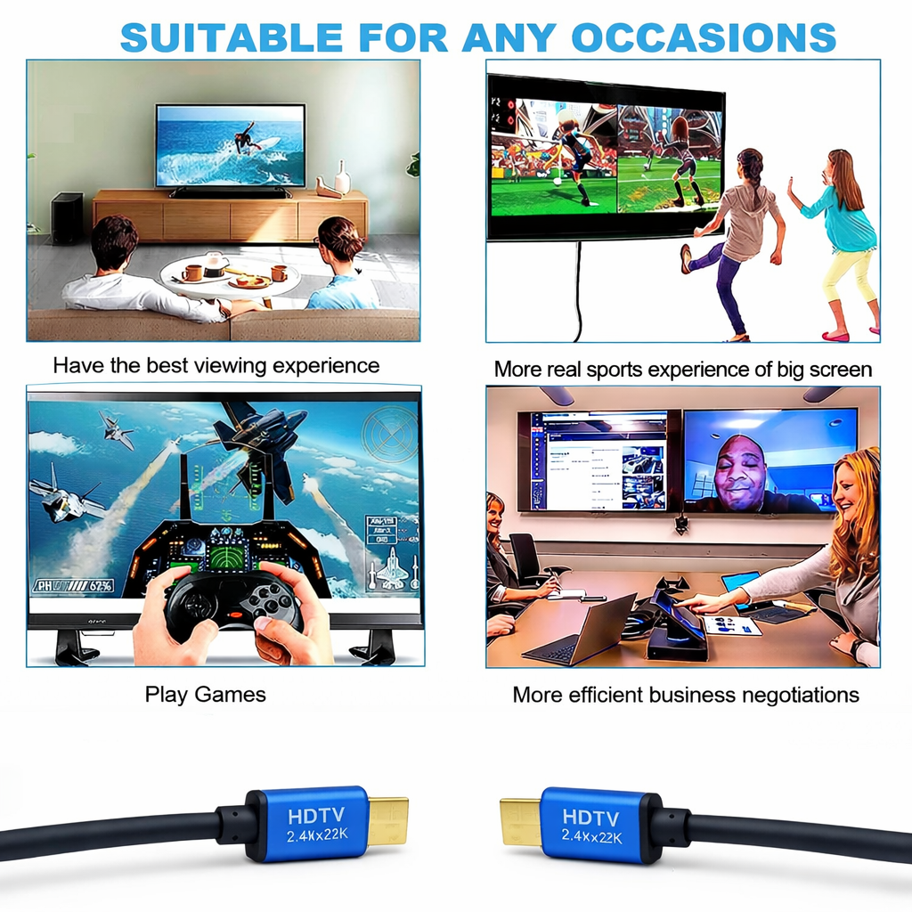 HDMI 2.0 Male to Male Cable | Ultimate 4K High-Speed with Ethernet | Ultra HD Performance (15 Meter, Black) Technotech Technologies