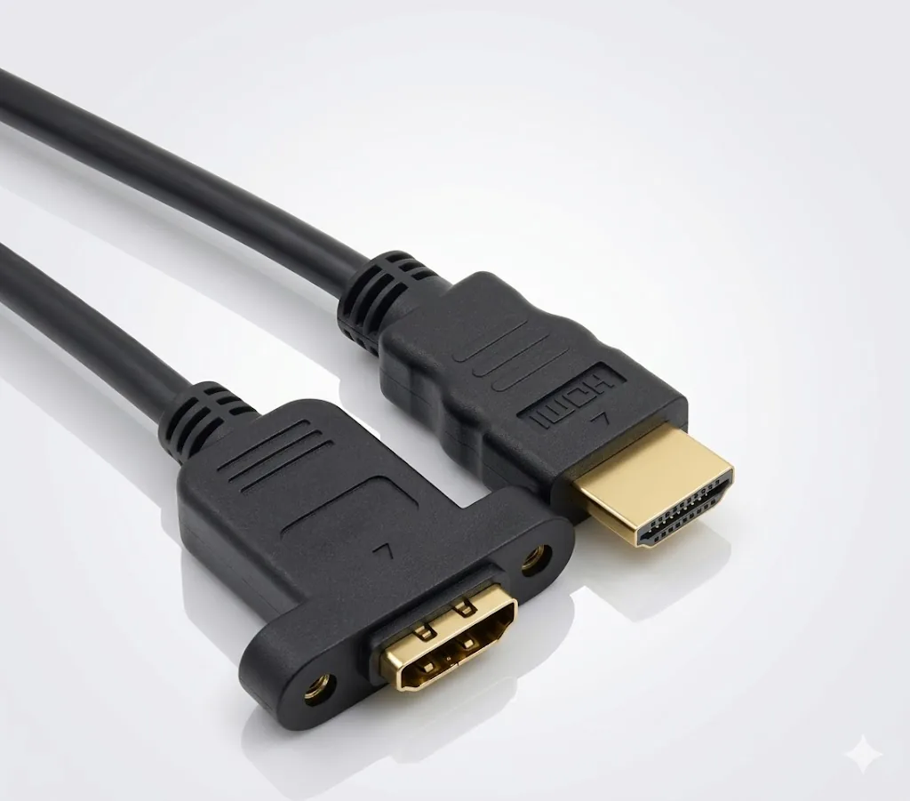 HDMI 1.5 Meter Male to Female Screw-Mounted Extension Cable Technotech Technologies