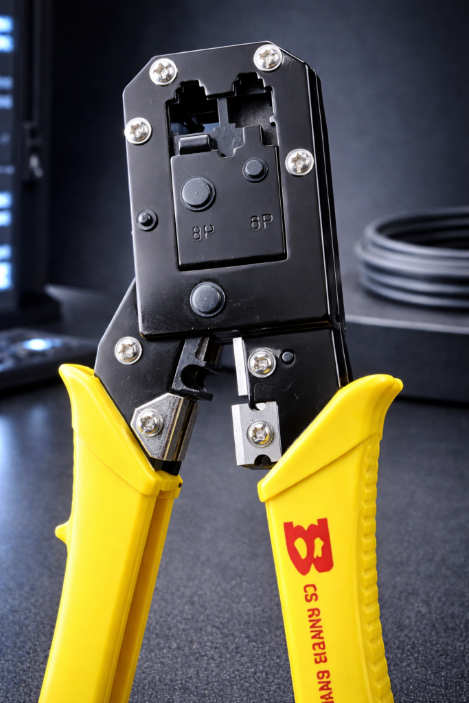 BOSI CAT 7 Ethernet Crimping Tool – Professional Network Cable Connector Tool Technotech Technologies