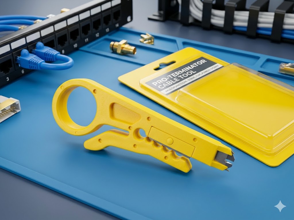 BOSI CAT 7 Ethernet Crimping Tool – Professional Network Cable Connector Tool Technotech Technologies