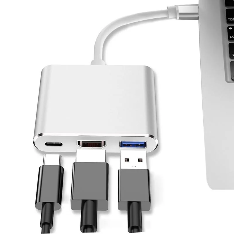 USB-C to HDMI 3-in-1 Adapter – 4K 60Hz Type-C Converter Technotech Technologies