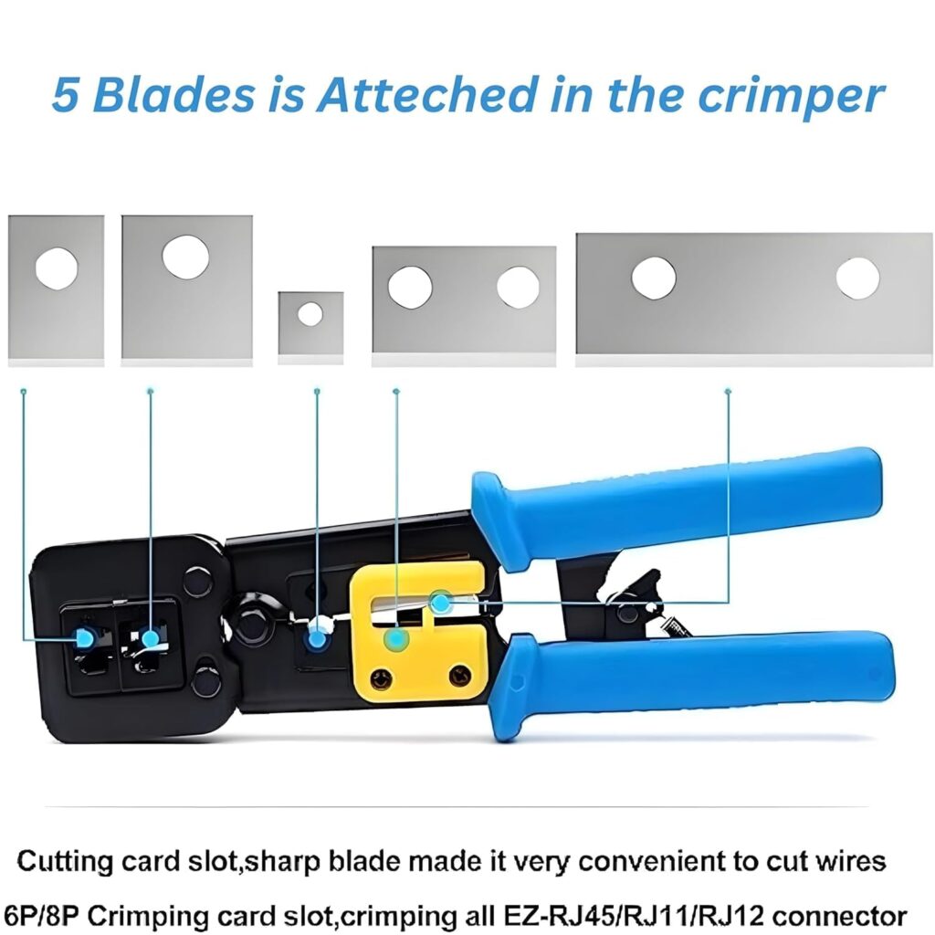 Pass Through Crimping Tool 367-2 – Professional RJ45 Network Cable Tool Technotech Technologies