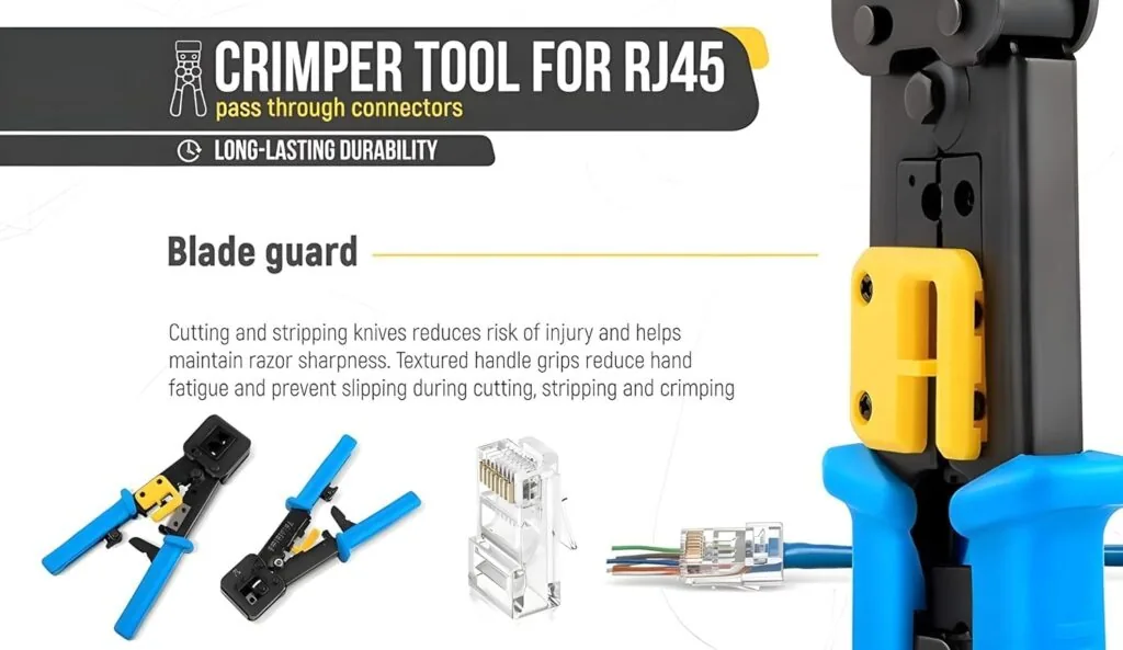 Pass Through Crimping Tool 367-2 – Professional RJ45 Network Cable Tool Technotech Technologies