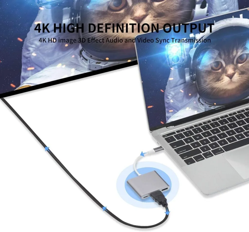 USB-C to HDMI 3-in-1 Adapter – 4K 60Hz Type-C Converter Technotech Technologies