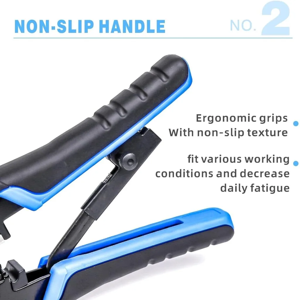 Blue Techno 568 Heavy Modular Crimping Tool – Professional RJ45 Network Cable Tool Technotech Technologies