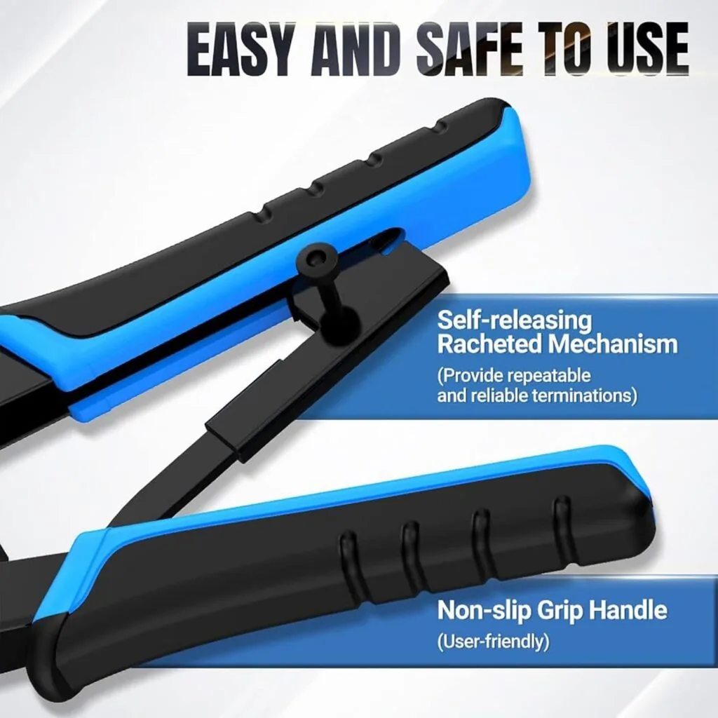 Blue Techno 568 Heavy Modular Crimping Tool – Professional RJ45 Network Cable Tool Technotech Technologies