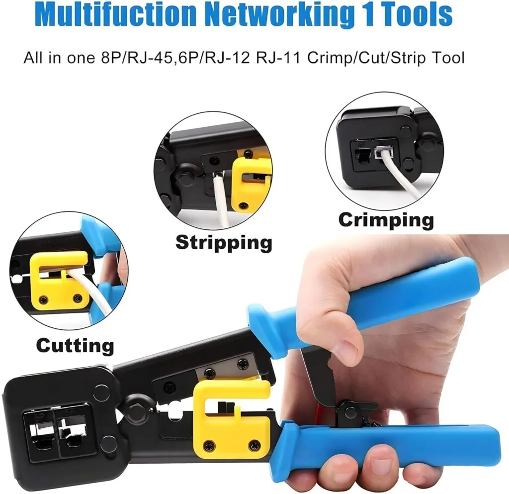 Pass Through Crimping Tool 367-2 – Professional RJ45 Network Cable Tool Technotech Technologies