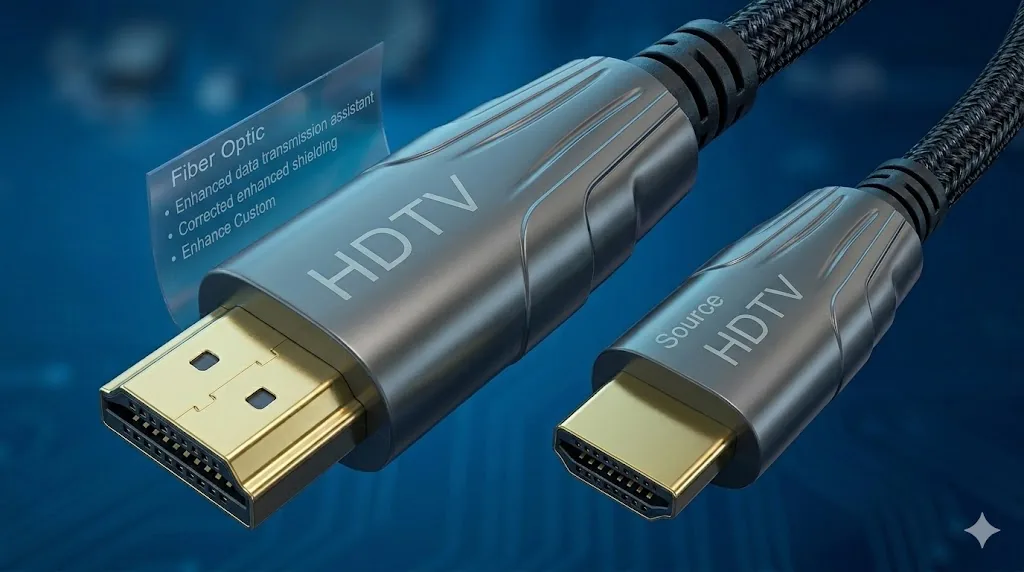 Fiber Active Optical Cable | 50 Meter High-Speed HDMI 2.0 for 4K & 8K UHD Ultra HD Performance Technotech Technologies