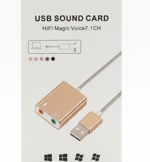 USB 7.1 Mettle External Sound Card Cable