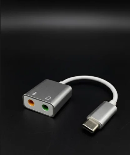 Type-C External Sound Card 3.5mm Adapter